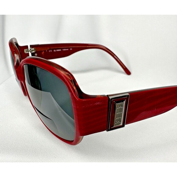 ELLE EL18884 Women's Full Frame Trendy Oval Designer Sunglasses 58-16-130 Red - Picture 8 of 9